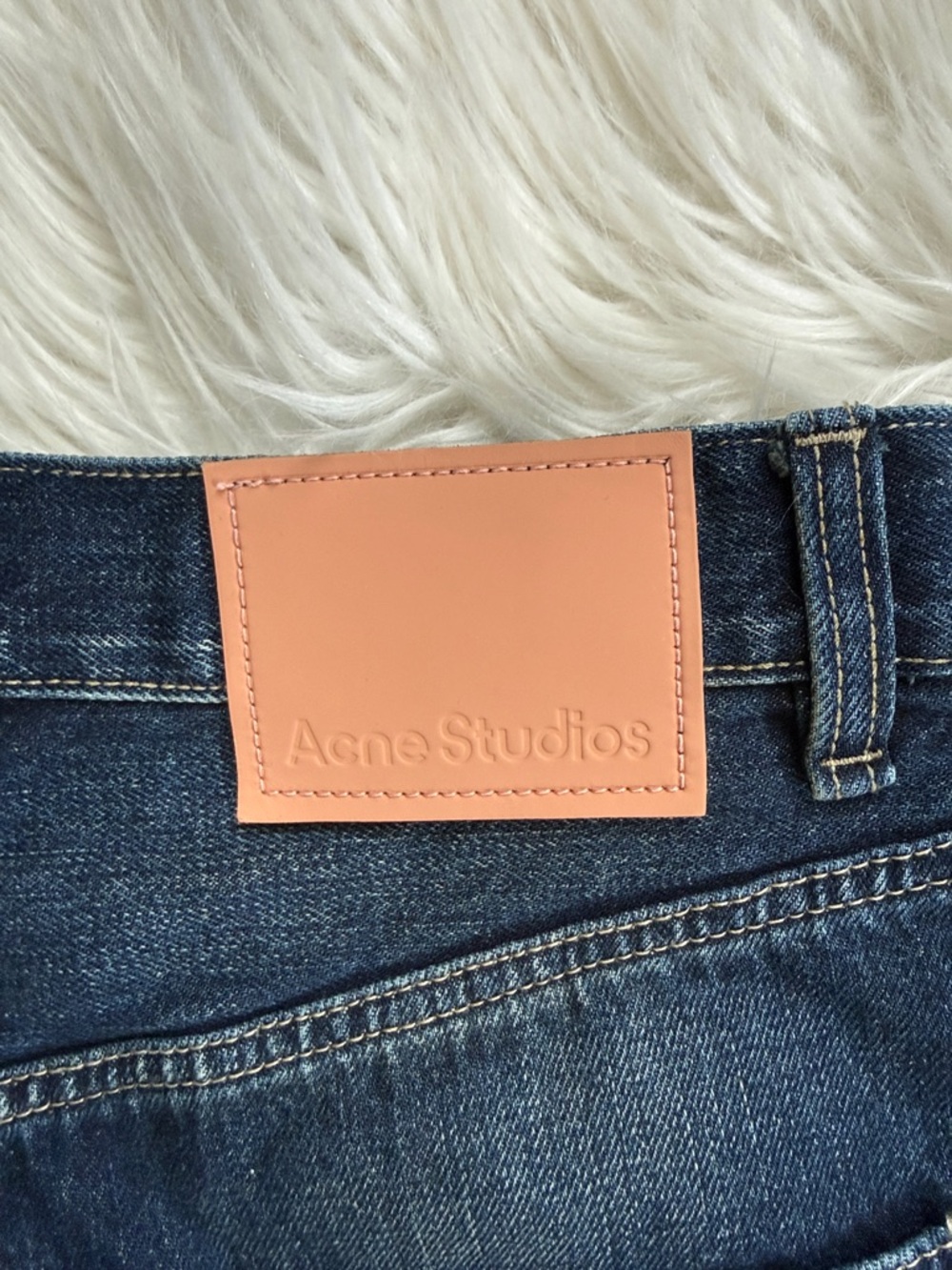 Acne Studios 2023M FN Dark Blue Washed Baggy-Fit and Wide-leg Jeans Size 44 - Picture 13 of 16